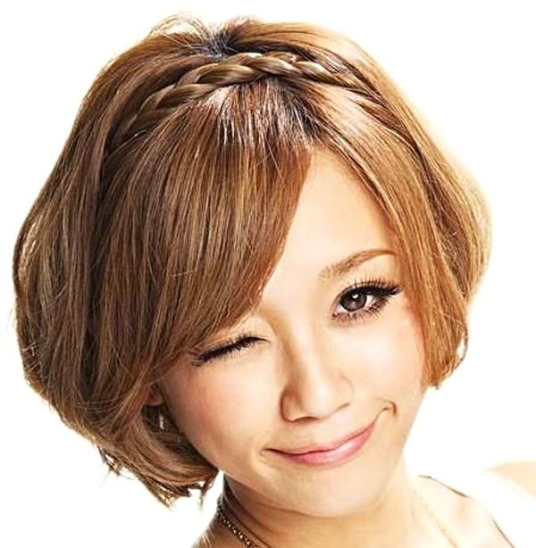 Косички на средние волосы